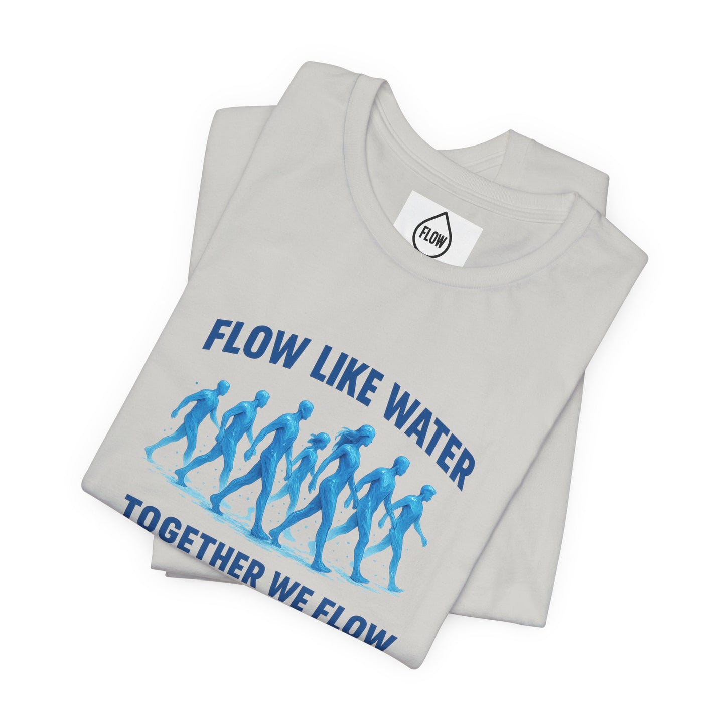 Flow Like Water running silhouettes Tee | Together We Flow| Flow Series 001
