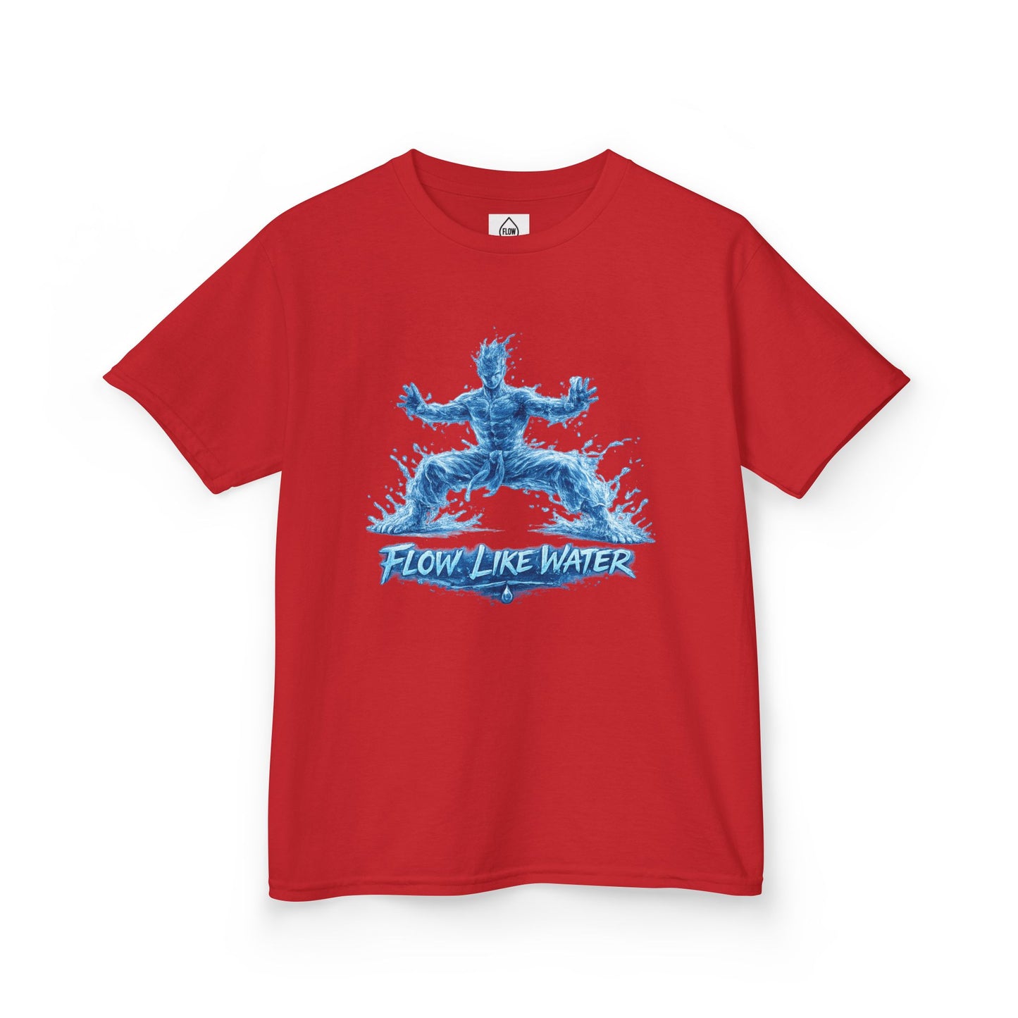 Kids  Tee 'Flow Like Water' Water-Tiger Stance Tee | Flow Series 001
