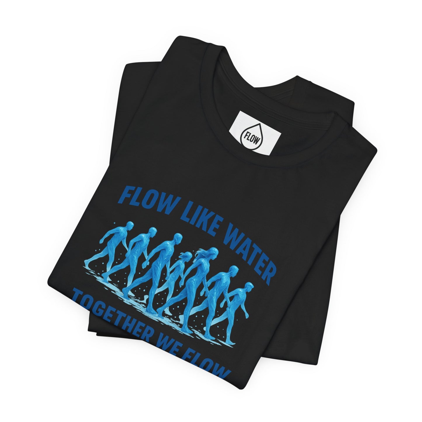 Flow Like Water running silhouettes Tee | Flow Series 001 | Together We Flow