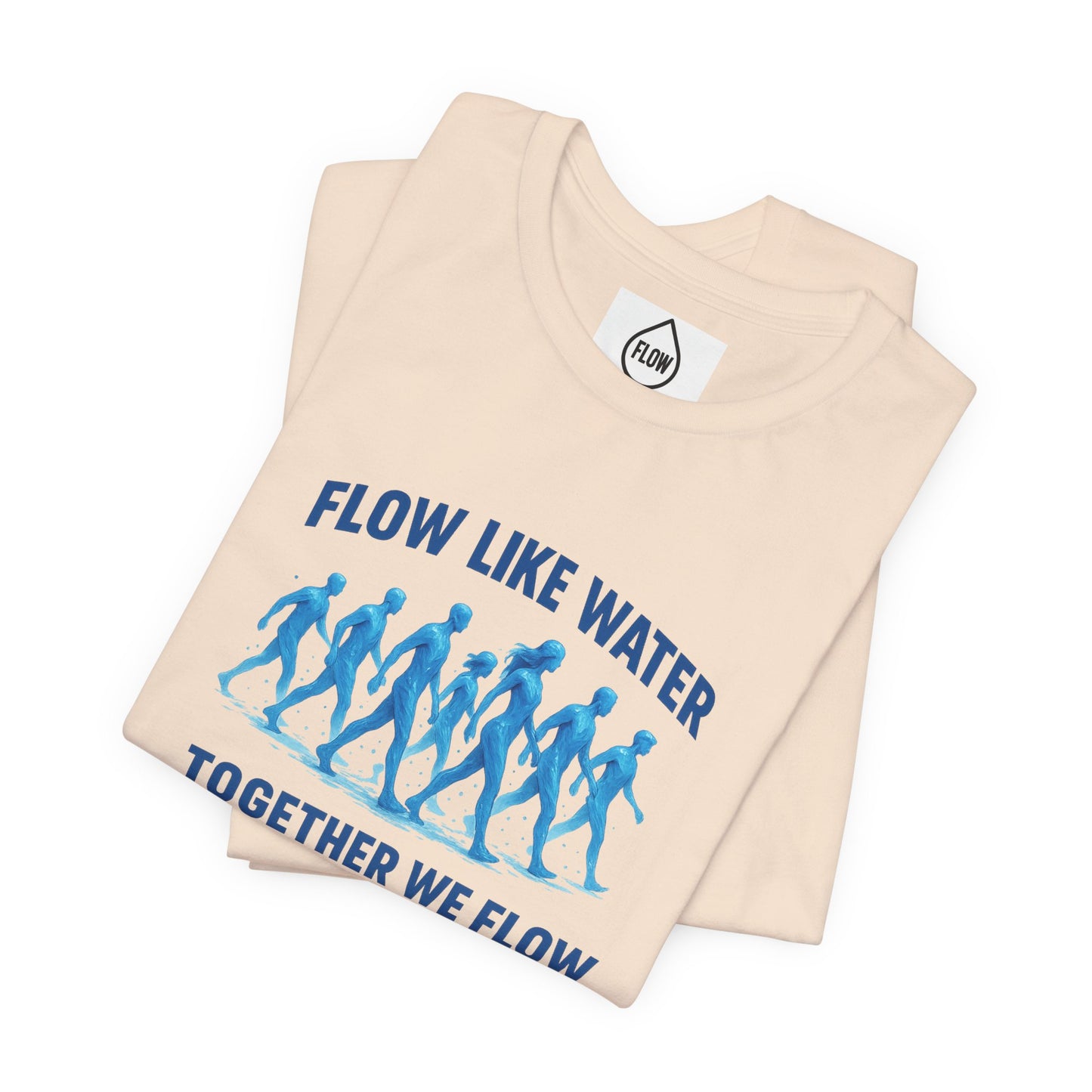 Flow Like Water running silhouettes Tee | Flow Series 001 | Together We Flow