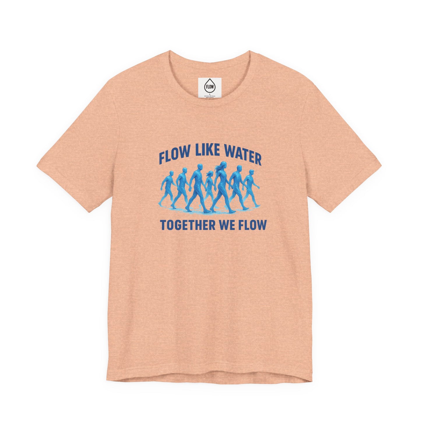 Flow Like Water running silhouettes Tee | Flow Series 001 | Together We Flow
