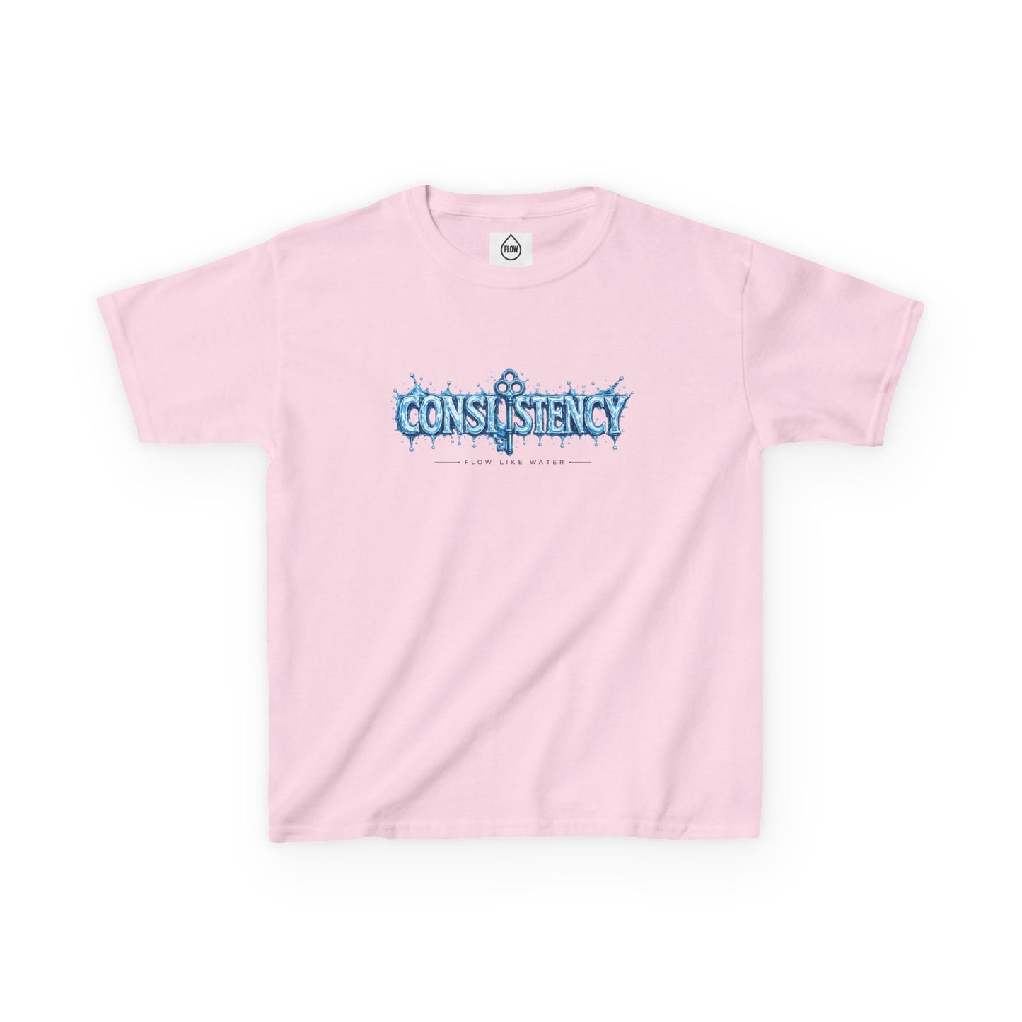 Kids Tee — "Consistency" Blue Ice Graphic Tee| Flow series 001|