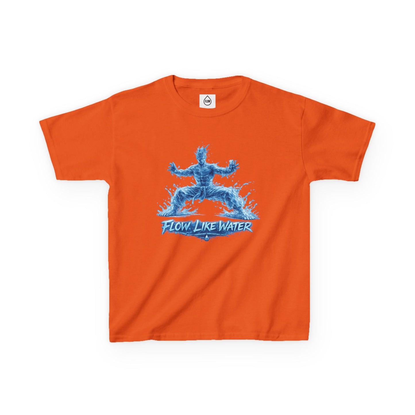 Kids  Tee 'Flow Like Water' Water-Tiger Stance Tee | Flow Series 001