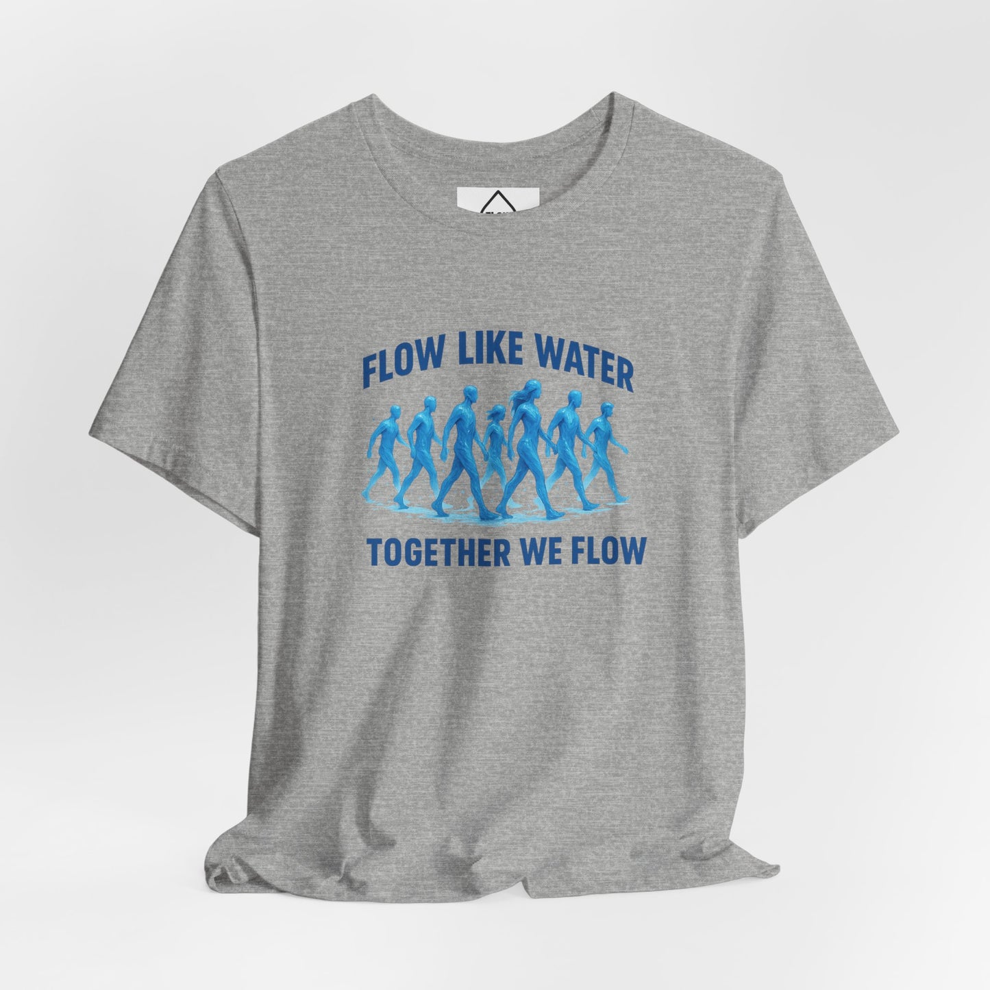 Flow Like Water running silhouettes Tee | Flow Series 001 | Together We Flow