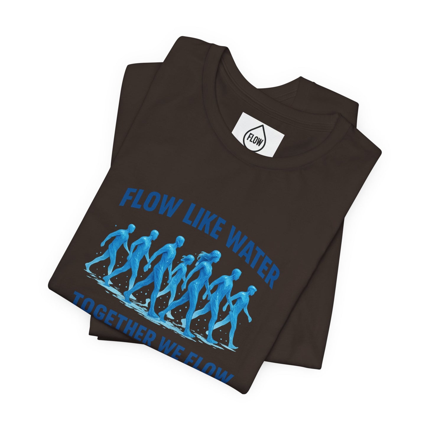 Flow Like Water running silhouettes Tee | Flow Series 001 | Together We Flow