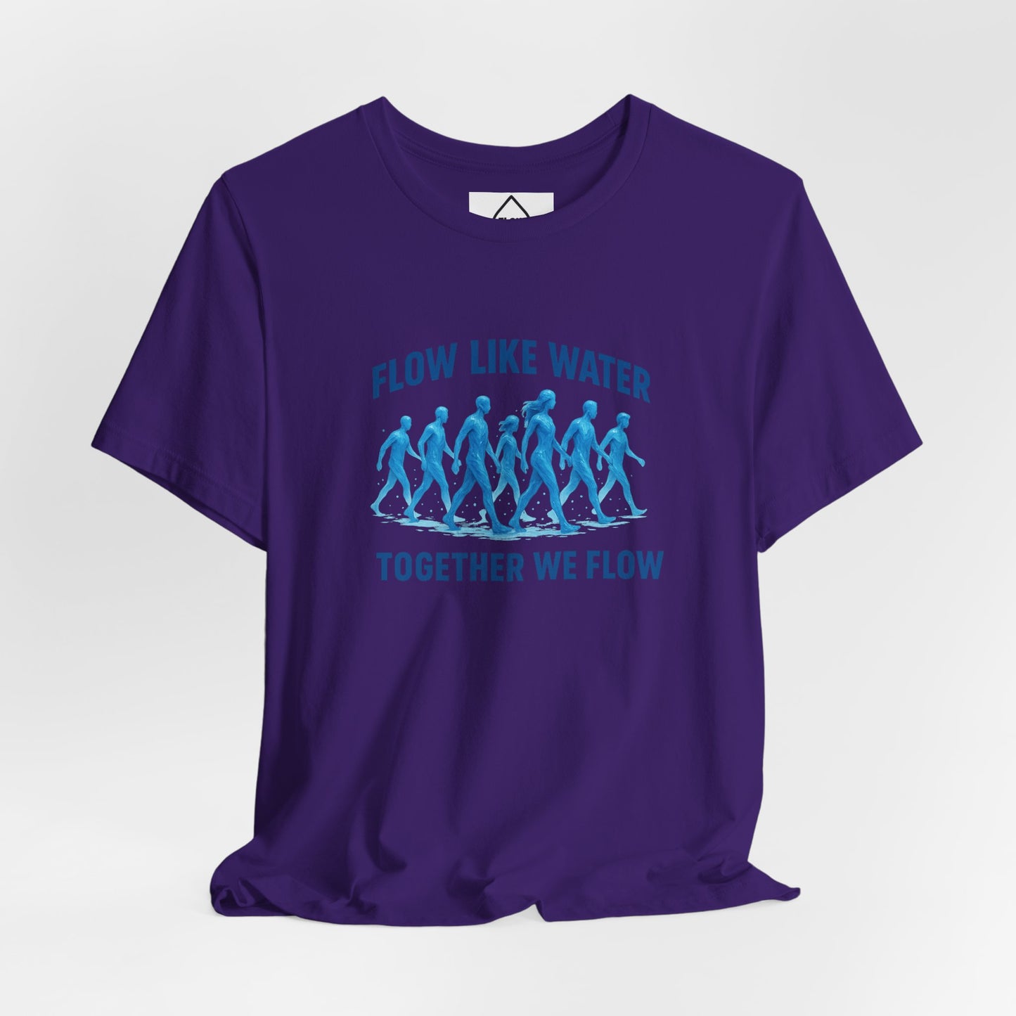 Flow Like Water running silhouettes Tee | Flow Series 001 | Together We Flow