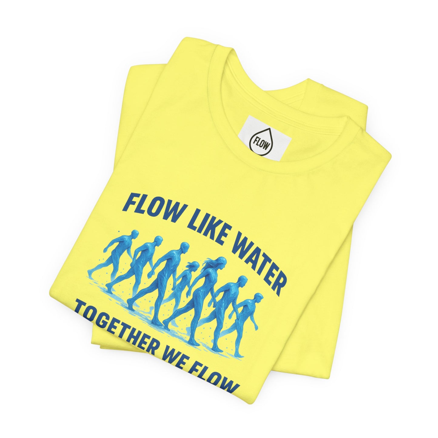Flow Like Water running silhouettes Tee | Flow Series 001 | Together We Flow