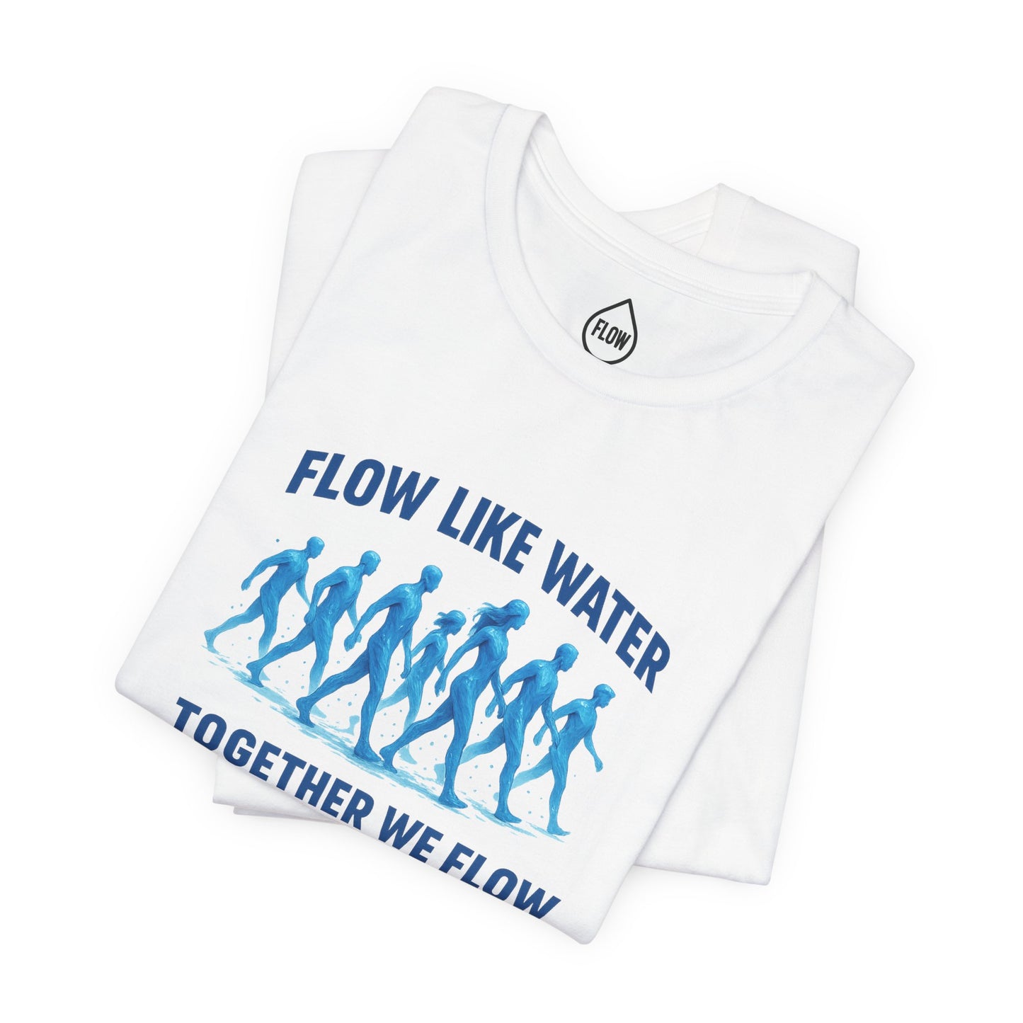 Flow Like Water running silhouettes Tee | Flow Series 001 | Together We Flow