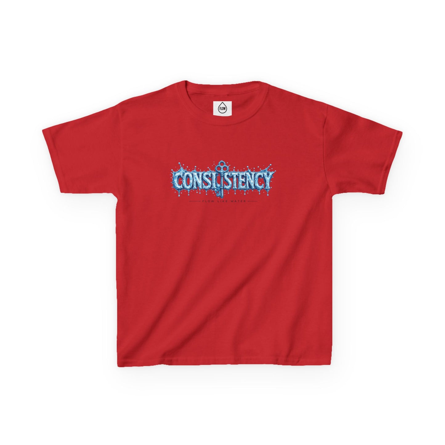 Kids Tee — "Consistency" Blue Ice Graphic Tee| Flow series 001|