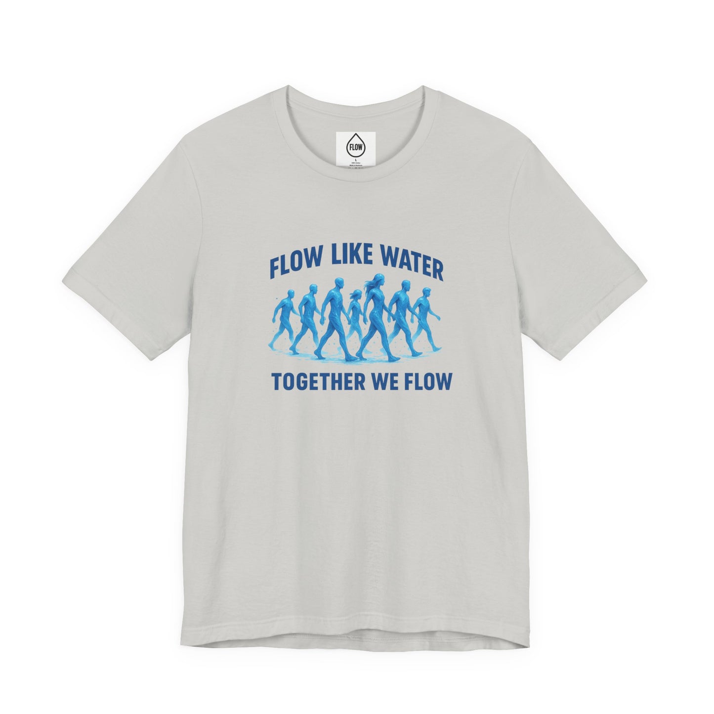 Flow Like Water running silhouettes Tee | Together We Flow| Flow Series 001