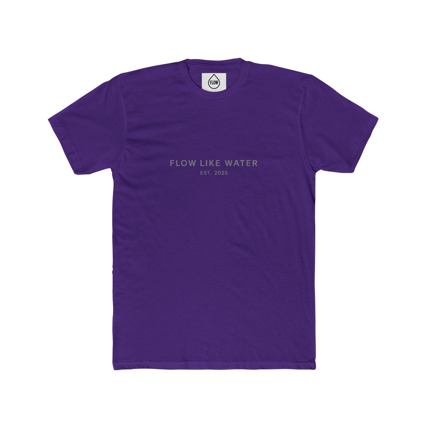 Flow Like Water Establishment Tee| Flow Series 001| Minimal Inspirational Text Shirt