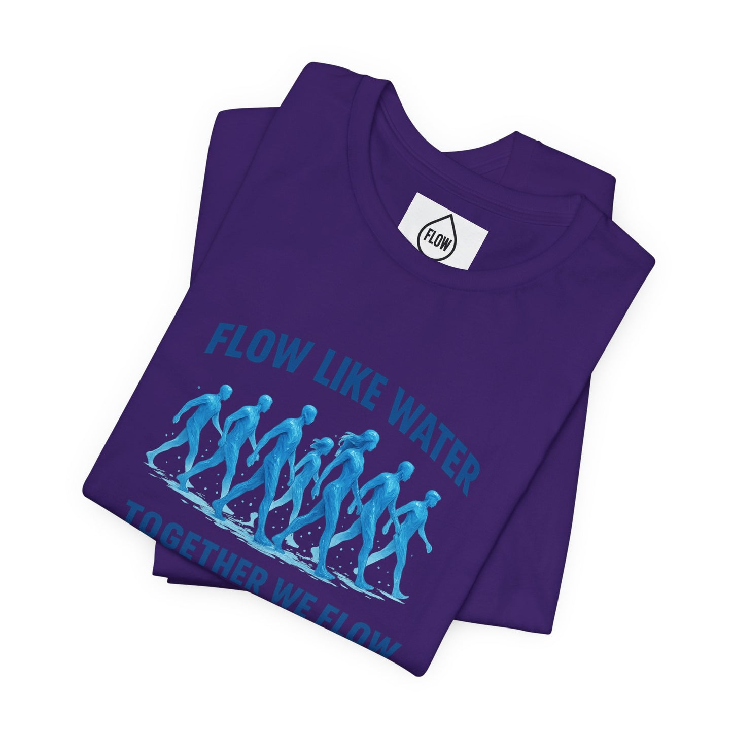 Flow Like Water running silhouettes Tee | Flow Series 001 | Together We Flow