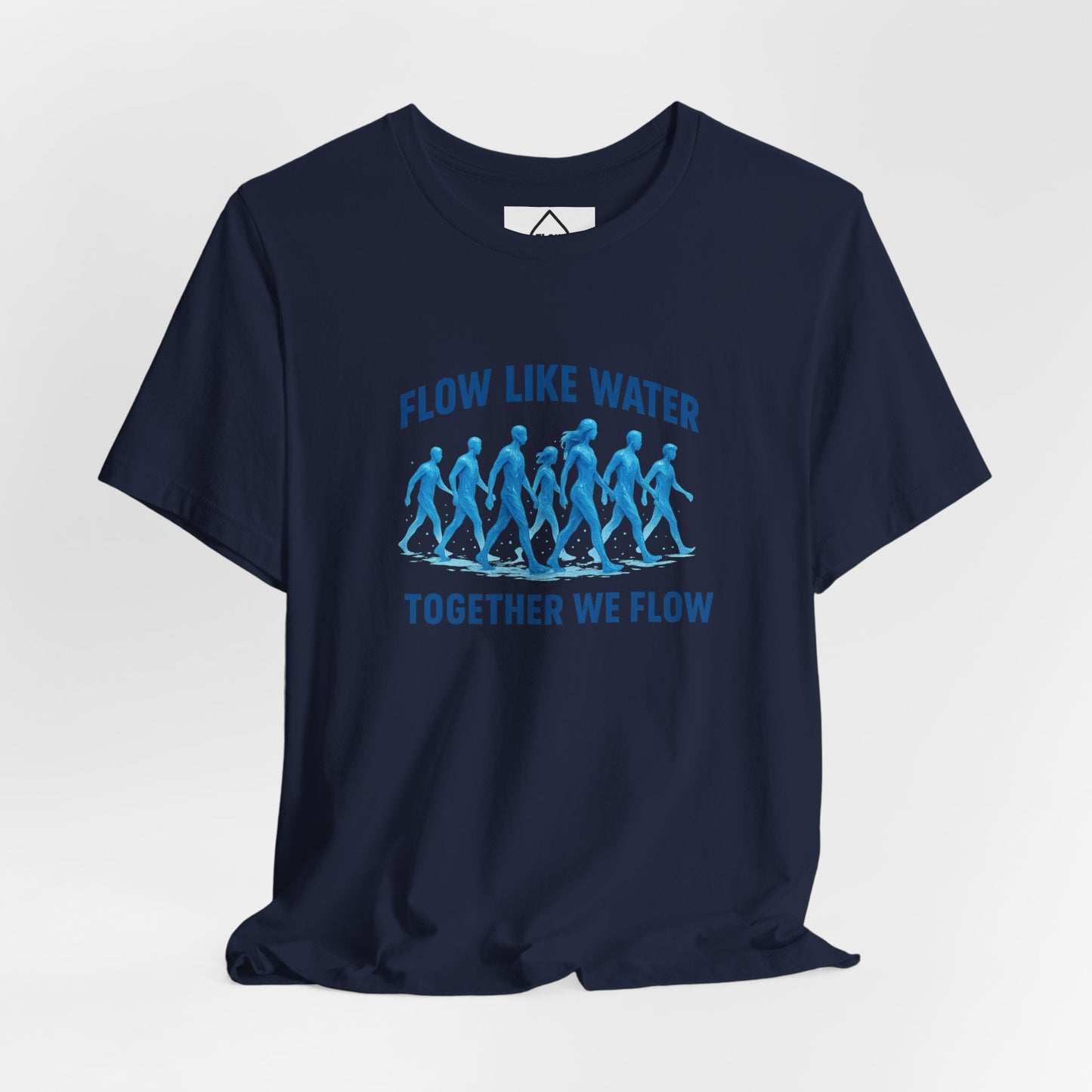 Flow Like Water running silhouettes Tee | Flow Series 001 | Together We Flow