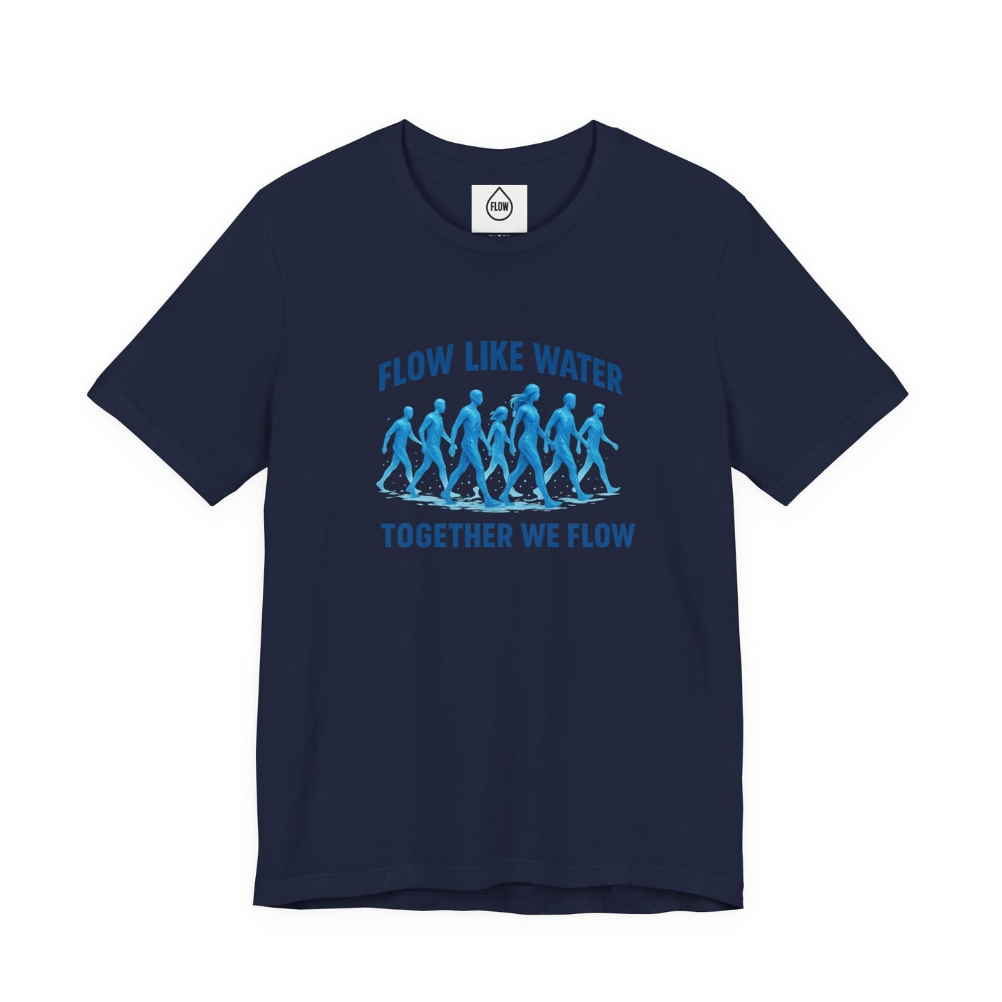Flow Like Water running silhouettes Tee | Flow Series 001 | Together We Flow