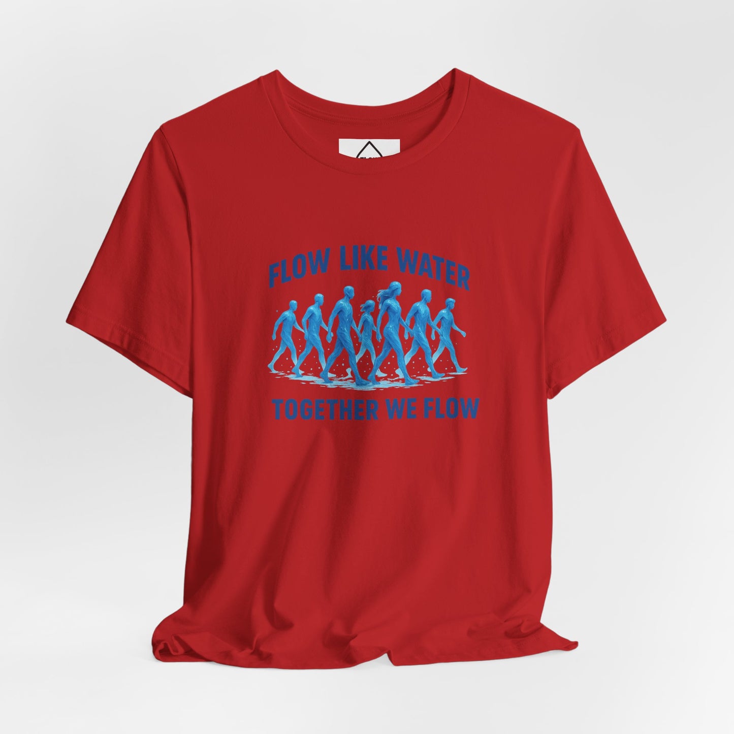 Flow Like Water running silhouettes Tee | Flow Series 001 | Together We Flow