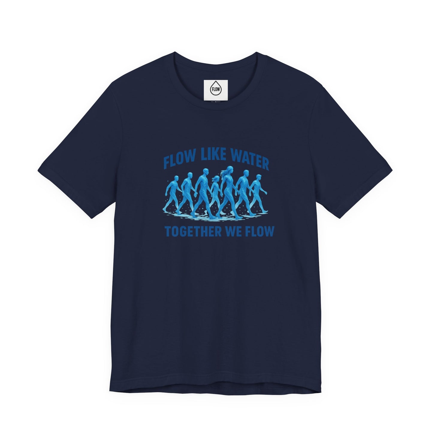Flow Like Water running silhouettes Tee | Together We Flow| Flow Series 001