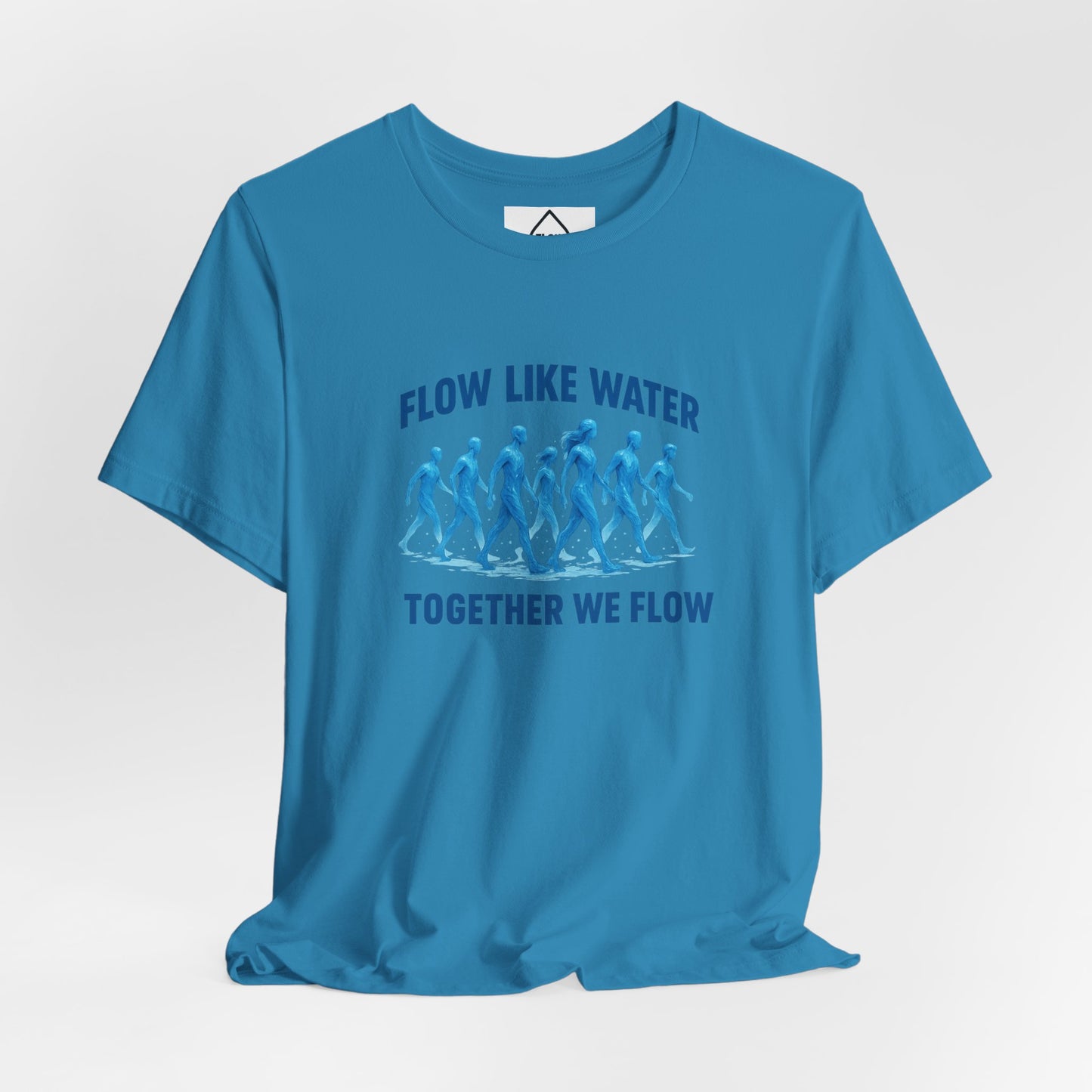 Flow Like Water running silhouettes Tee | Flow Series 001 | Together We Flow