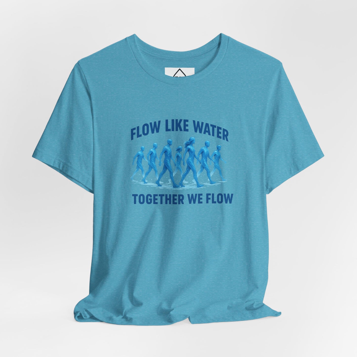 Flow Like Water running silhouettes Tee | Flow Series 001 | Together We Flow